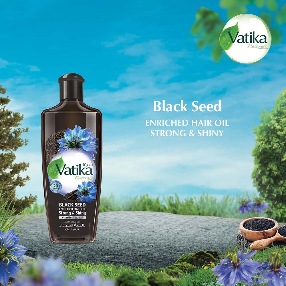 Huile capillaire à l'extrait de cumin noir Dabur Vatika Naturals