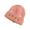 New cute kitten wool hat autumn and winter warm knitted hat women's winter thickened fashion versatile ear hat