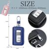 Smart Key Case Clear Window Leather Single Key Case (Blue)