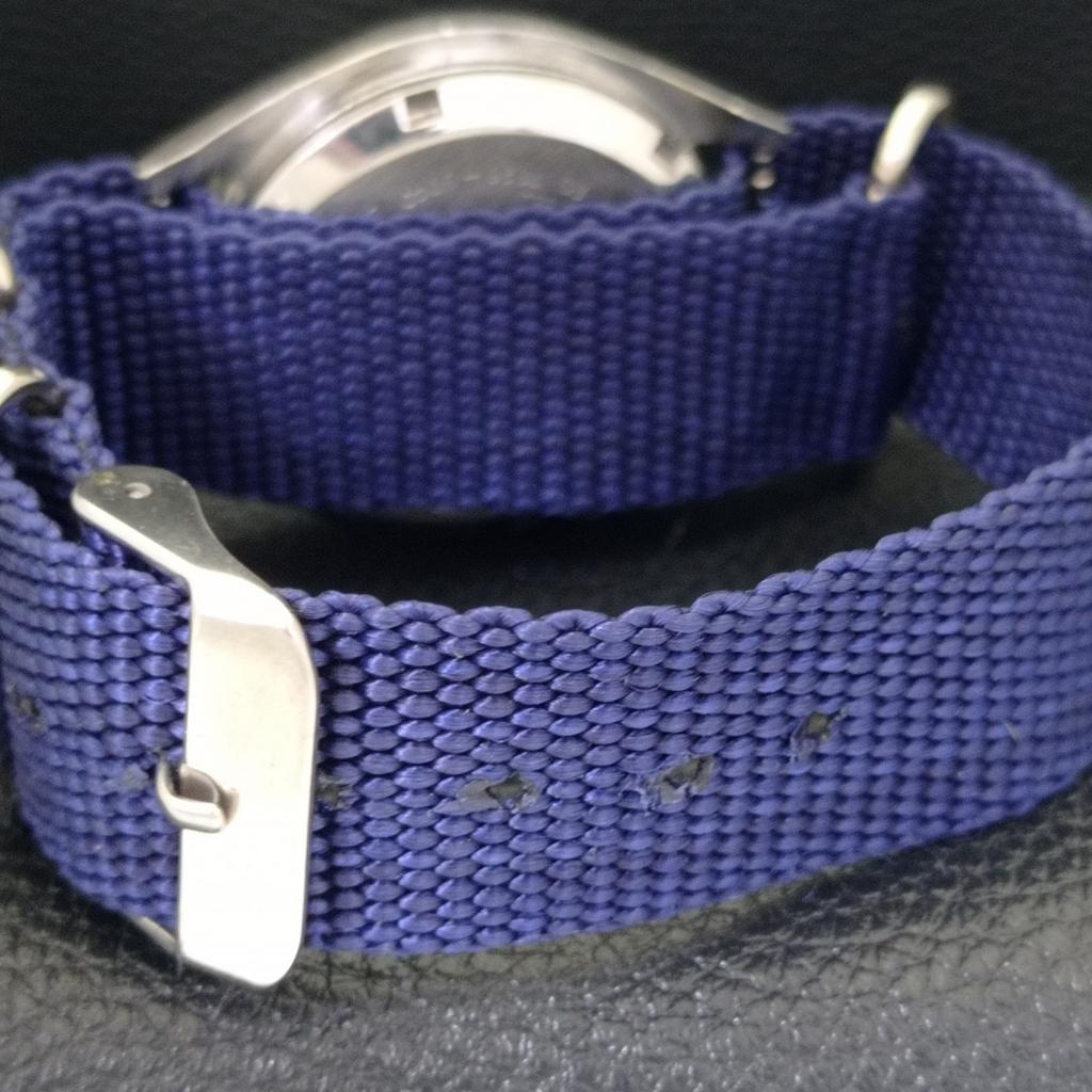 VINTAGE SEIKO 5 AUTOMATIC 7S26A APAN MENS BLUE COLOR DIAL WATCH A702606-1 R209-a702606