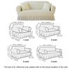 1/2/3/4 Seater Seersucker Grid Sofa Cover Dirt-resistant Sofa Slipcover Sofa Protecter  Living Room