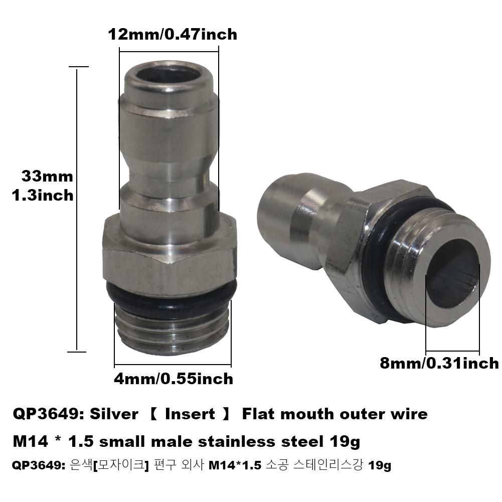 Fan Nozzle For High Pressure Washer Water Gun Splash Angle 65 40 25 15 0 Degree Five Models Mixed Pack Car Wash Gun Accessories