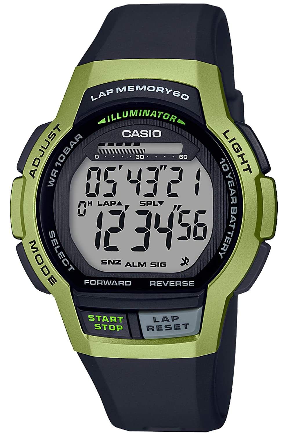 Casio Коллекция WS-1000H-3AJH Мужские черные часы