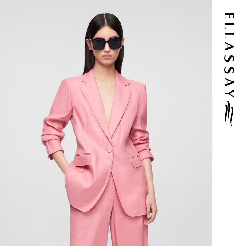 

ELLASSAY Early Spring Linen H-Line Blazer S