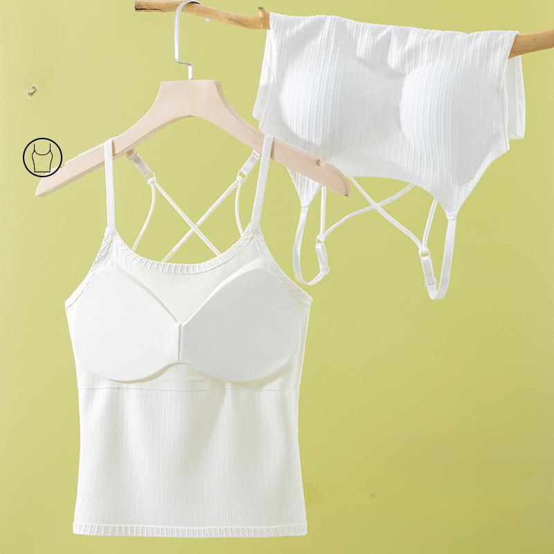 Výstřih do V tílko Pruhovaný úplet Halter Crop Tops Ženy Léto Camis Hrudní vložka Košilka Móda Ležérní Trubice Dámská Ustřižená vesta bez rukávů