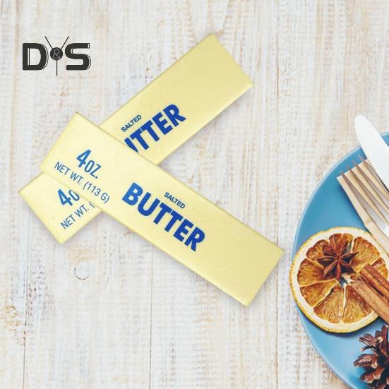 1Pc/2Pcs Butter Stick Slow Rising Squeeze Toy Salted Butter Bar Slow Rising Figure Stress Relief Fidget Toy for Anxiety Relief Hand Relax