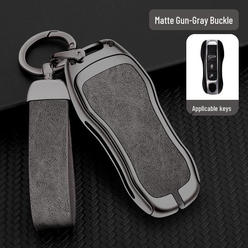 Porsche Sleuteletui Cover voor Cayenne, Panamera, 911, Taycan met Heren Gesp