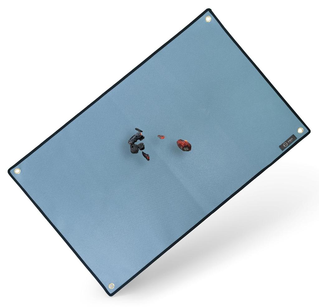 ZEN Camps Fire Spatter Fire Pit Earth Fireproof Sheet for Camping and Lawn Protection Sheet, Sheet, Sheet, Silicone, Tones, Fire-Resistant,