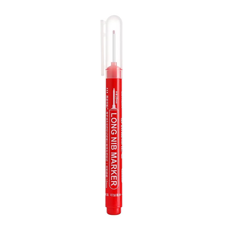 

Yamak Refillable Long-Tip Waterproof Oil-Based Marker for Tile, Woodworking, Drilling, Extended Length, Multi-Color