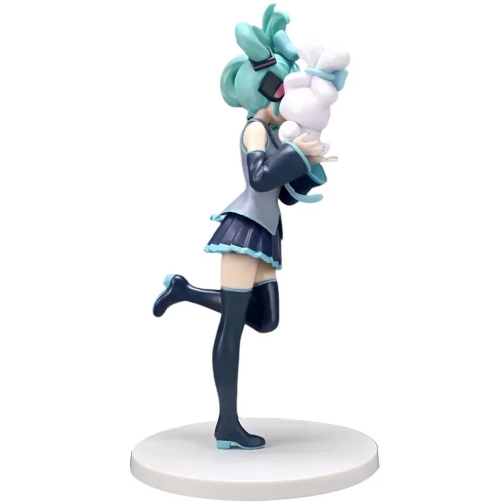 Anime Hatsune Miku X Cinnamoroll Figure Fairy Mirror Sleeping Beauty Figures Car Ornaments PVC Model Toy Birthday Gifts In Stock