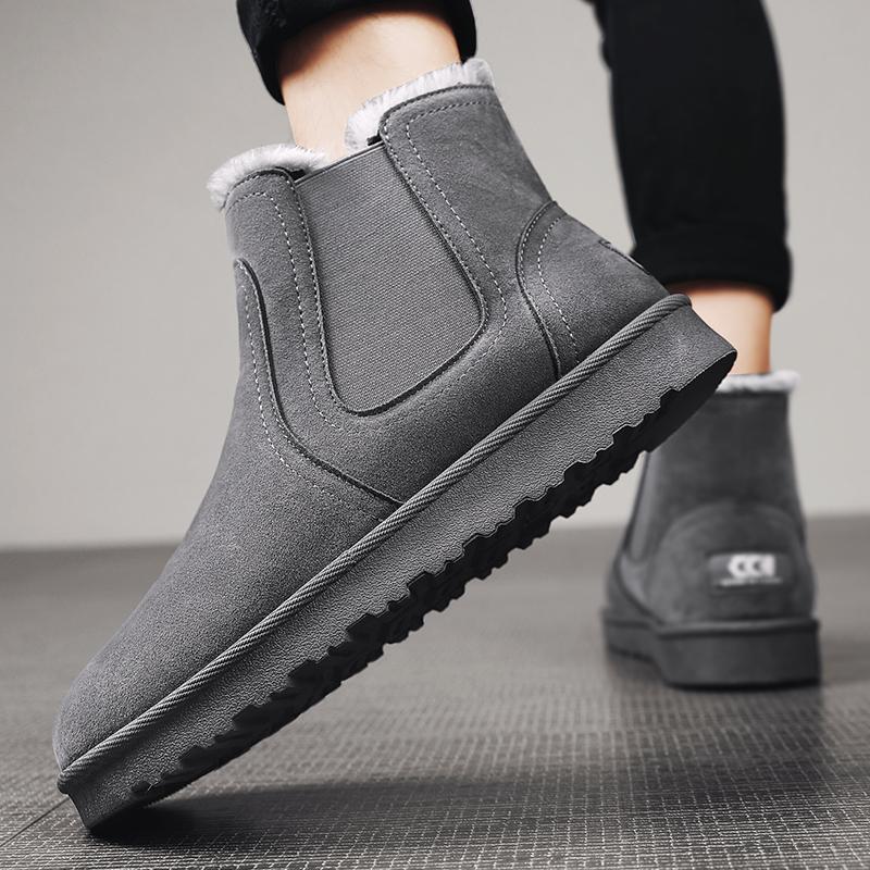Fashion Winter Snow Boots Men Ug Boots Women Snow Shoes Sneakers High-top Shoes Male Llightweight Snow Furry Warmth Sneakers Men Women
