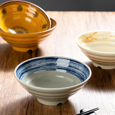 Imitation Ceramic Noodle Bowl Large Capacity Soup Bowl Practical Melamine Ramen Bowl  Hotels