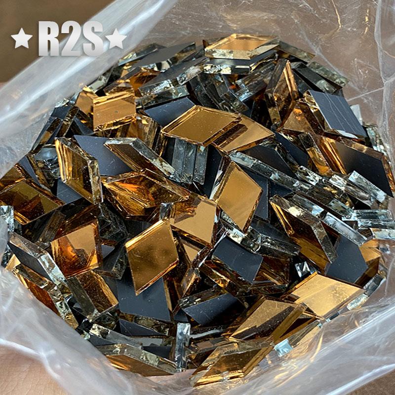 1kg Glass Mirror Mosaic Tiles Bulk Diamond Shape DIY Craft Handcrafted Accessory Home Wall Artwork Decor Supplies arte