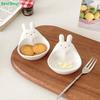 Hot Plastic Sauce Dish With Handle Cute Rabbit Seasoning Dishes Small Sushi Dipping Bowl Kitchen Soy Vinegar Snake Sauce Plate