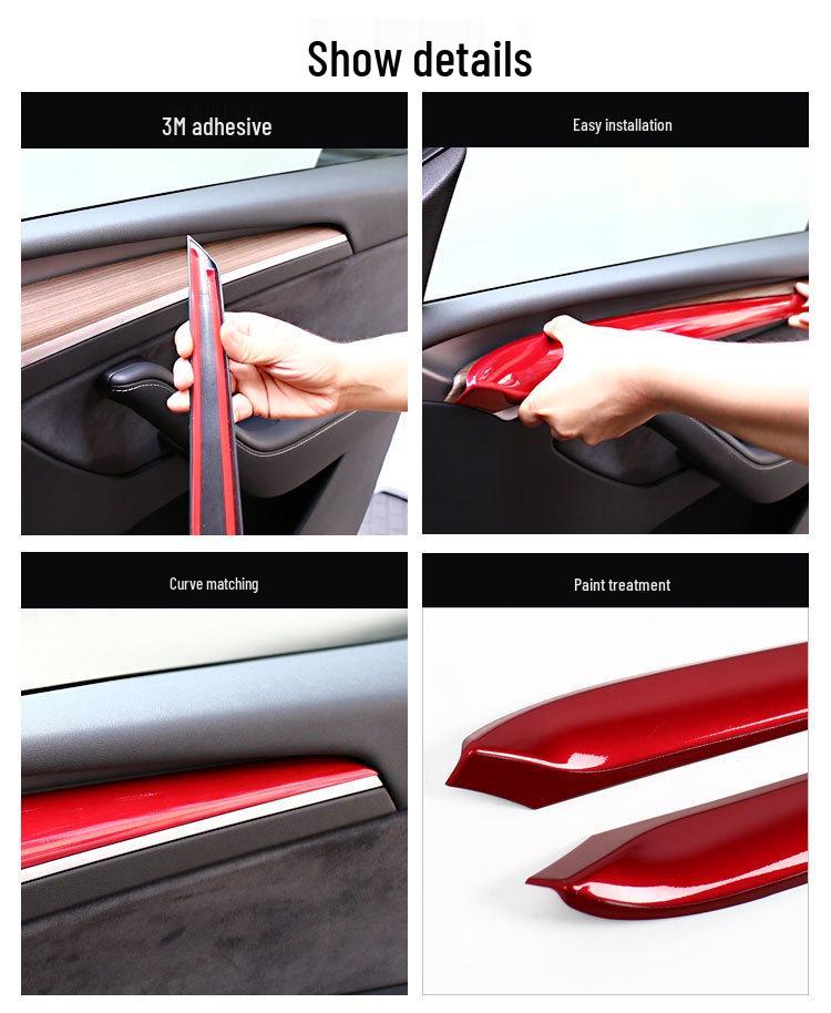 Ornament decorativ pentru bord și mânerele ușilor pentru Tesla Model Y