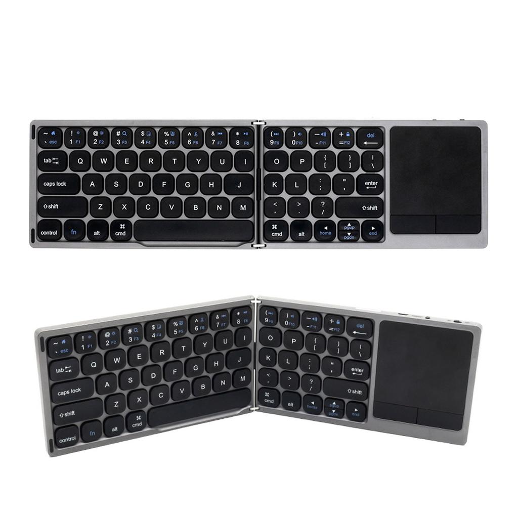 Foldable BluetoothCompatible Keyboard Portable Wireless Keyboard Rechargeable UltraSlim Folding Keyboards
