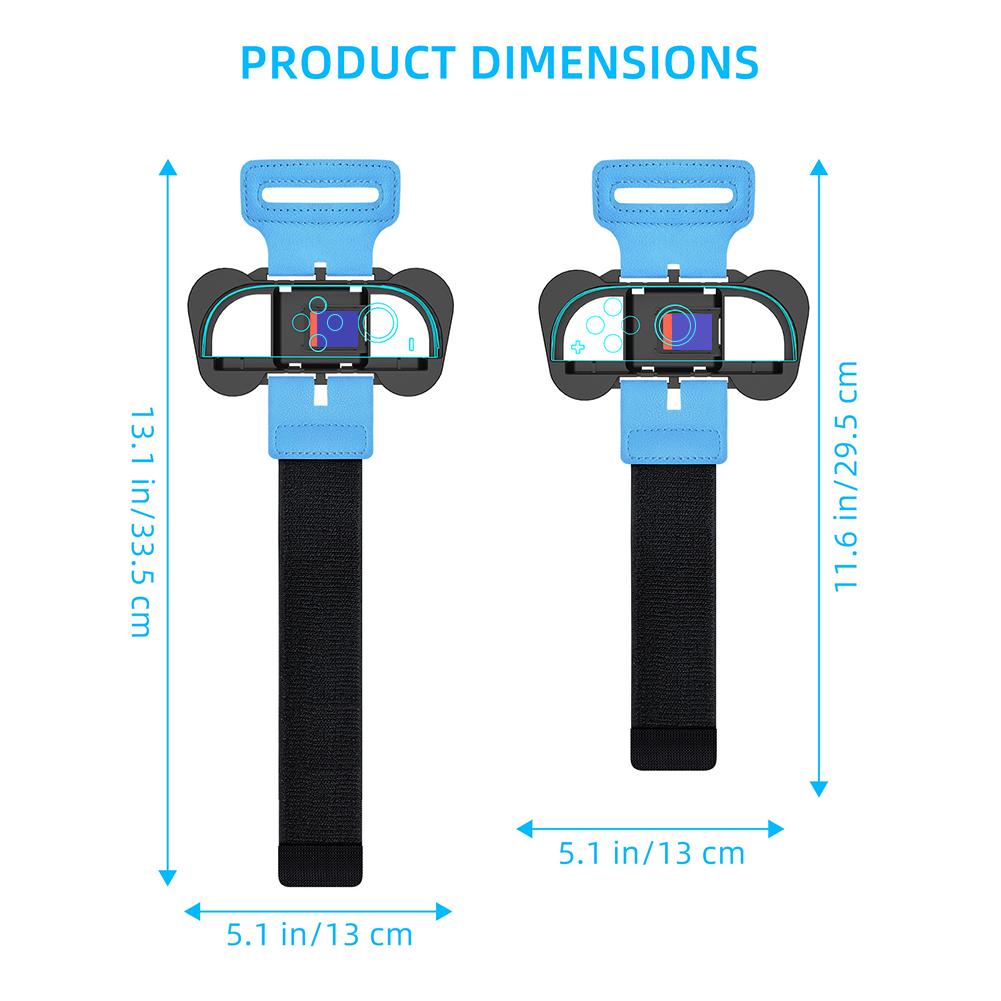 

2 шт. Регулируемый танцевальный ремешок для Switch 2 Joy-Con, игровой браслет-ремешок на запястье, эластичная лента на запястье, браслет, подходит для Just Dance чёрный