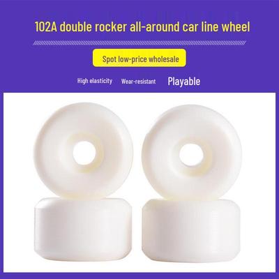High Rebound 102A Four-Wheel Double Rocker Skateboard Wheels for Competition