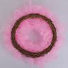 Halloween Wreath Pink Gauze Wreath with Spiders Decorative Front Door