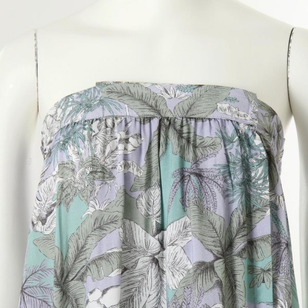Wacoal Rayon Palm Tree Pattern Shower Gown Wgn719wl
