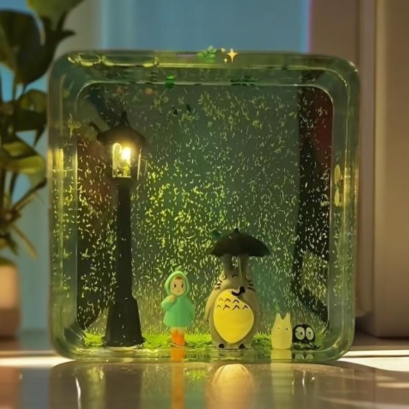 Totoro Liquid Sand Night Light - Perfect Bedside Decoration & Birthday Gift