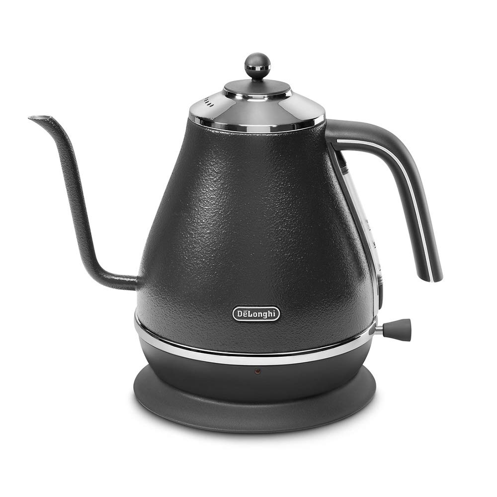 

Electric Cafe Kettle Icona Stainless Steel Hand Drip Accurate pouring experience water meter Empty boiling prevention function Power cord holder