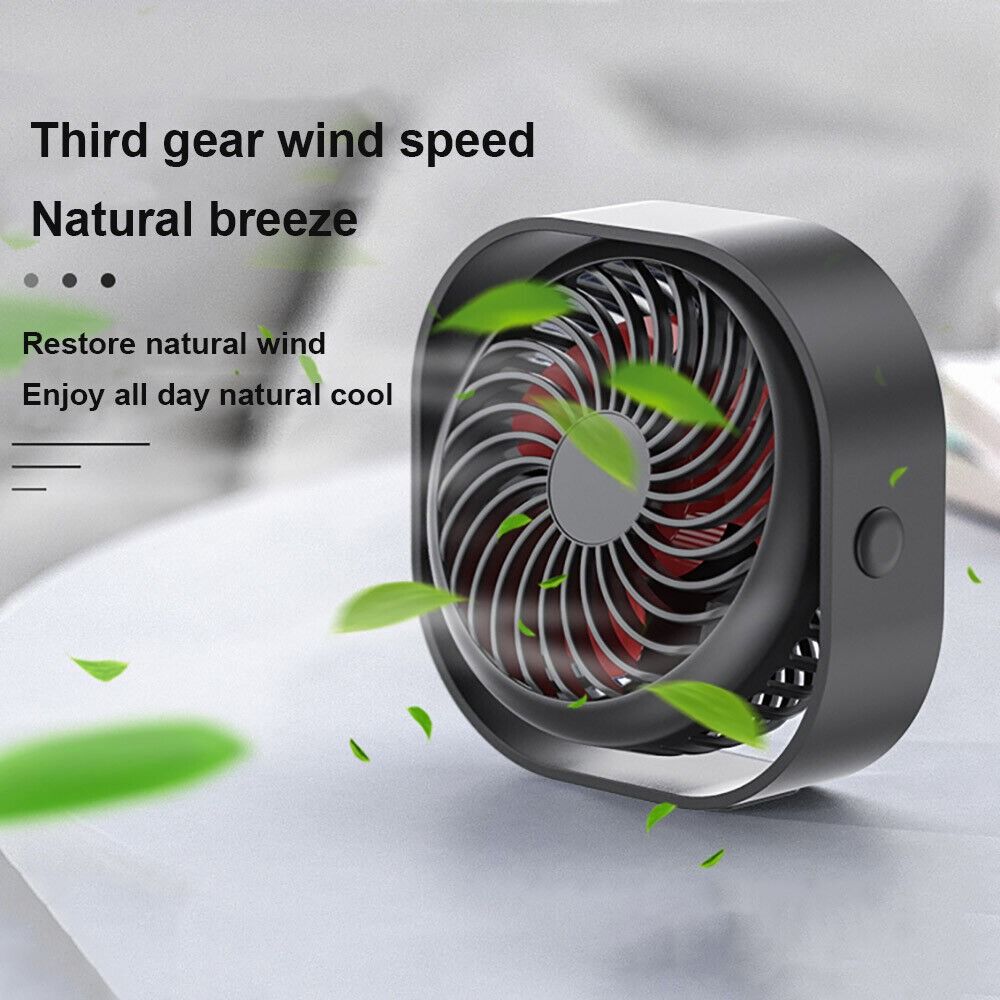 

USB Rechargeable Mini Desk Fan 135mm Table Fan Hot Sale Desktop Cooler Office