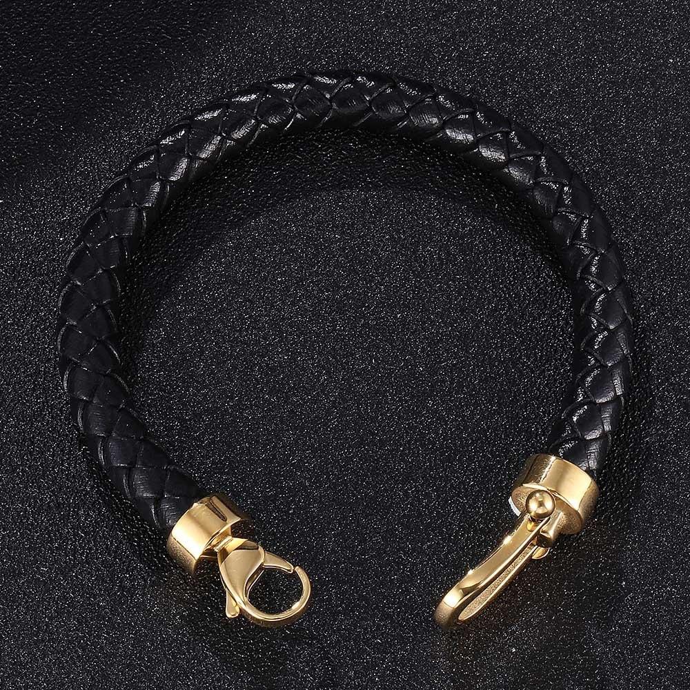 European and American Creative Personalized Woven Leather Men's Bracelet Trendy Leather Bracelet Bracelet