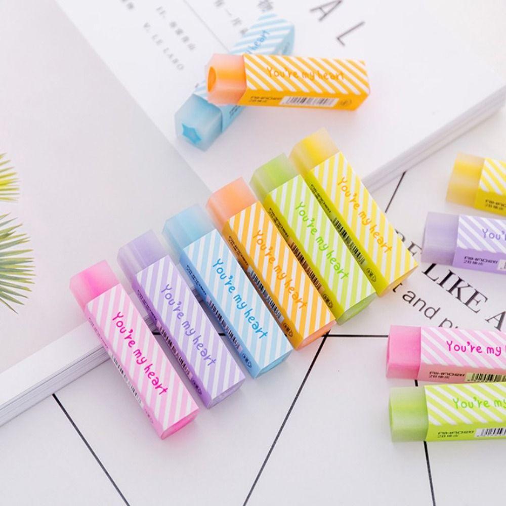 Kids Gifts Fancy Eraser Random Color Cute Eraser Creative Strip Eraser