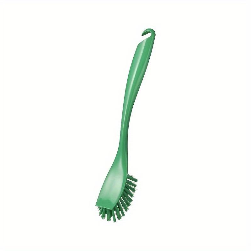 

1 Pcs Pot Brush Kitchen Washing Pot Brush No Shedding Of Silk Long Handle No Damage No Sticking To Pot зелёный
