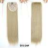Long Tail Straight Hair Clip Wig Ponytail With Hair Clip, Synthetic Ponytail, Black, Brown, Headdress