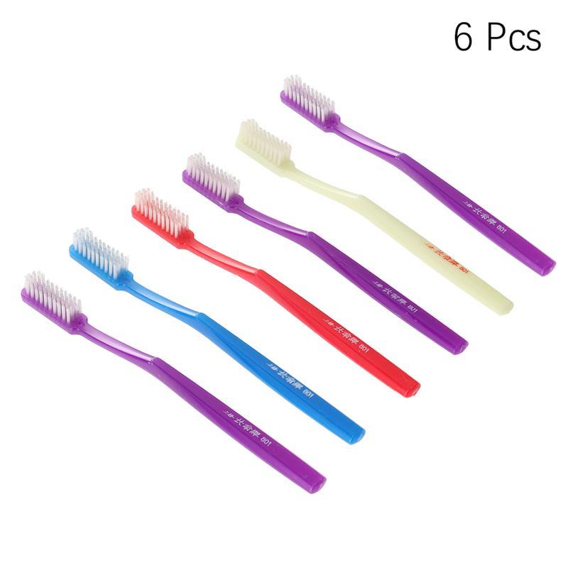 

6 шт. Супержесткая зубная щетка Взрослая зубная щетка Жесткая щетина Чистка зубов Налет Ручная щетка Гигиена Путешествия Стоматологическая