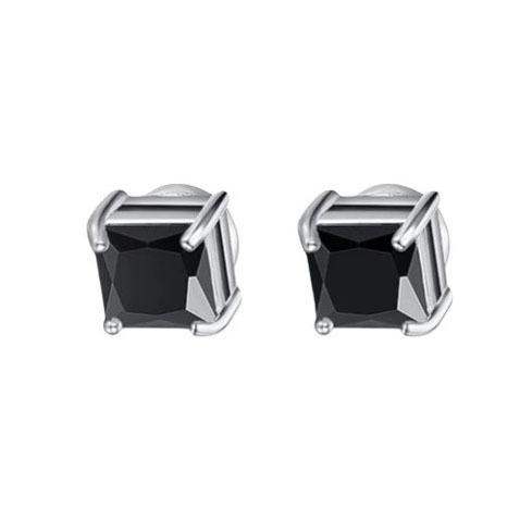 ZAKOL Crystal CZ Strong Magnetic Ear Stud Clip Earrings for Men Women Punk Round Zircon Magnet Earrings Non Piercing Jewelry