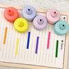 KOMI Creative Macaron-Shaped Fluorescent Pen - Cute Japanese Korean Style Student Gift for Journals