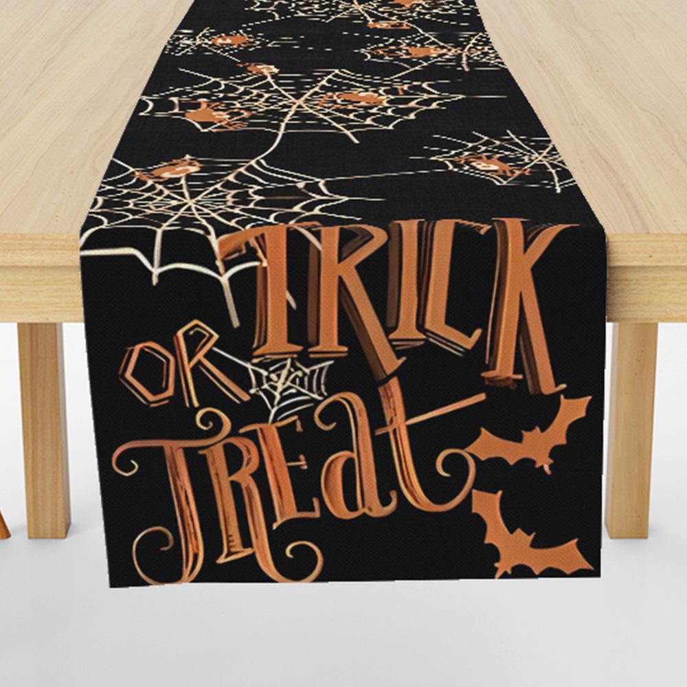 Heiß verkaufendes Weihnachts-Elch-Kiefer-Tischfähnchen Heimdekoration Stoffdruck Wärmeisolierung Leinen-Tischdecke