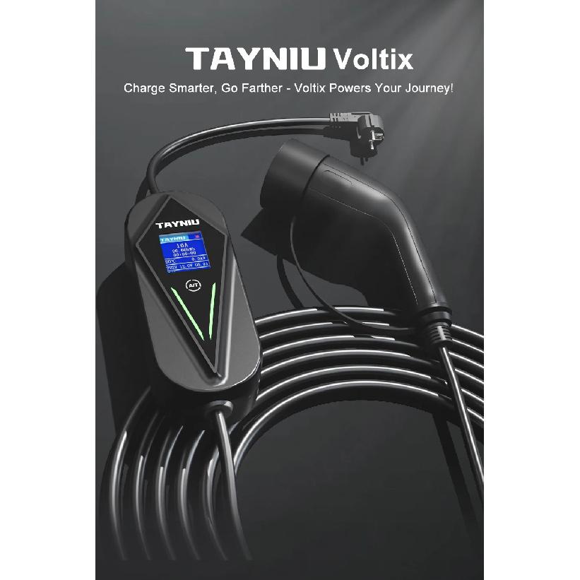 TAYNIU Voltix electric vehicle Charger 3.5kW 16A TYPE 2, TYPE 1 J1772, GB/T, NACS EU Plug Level 1 Charging Cable for Tesla EVs