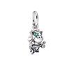Animal Series Bead Dog Owl Turtle Fox Teddy Bear Dangle Charm Fit Original European 925 Sterling copper Bracelet DIYZircon Gift