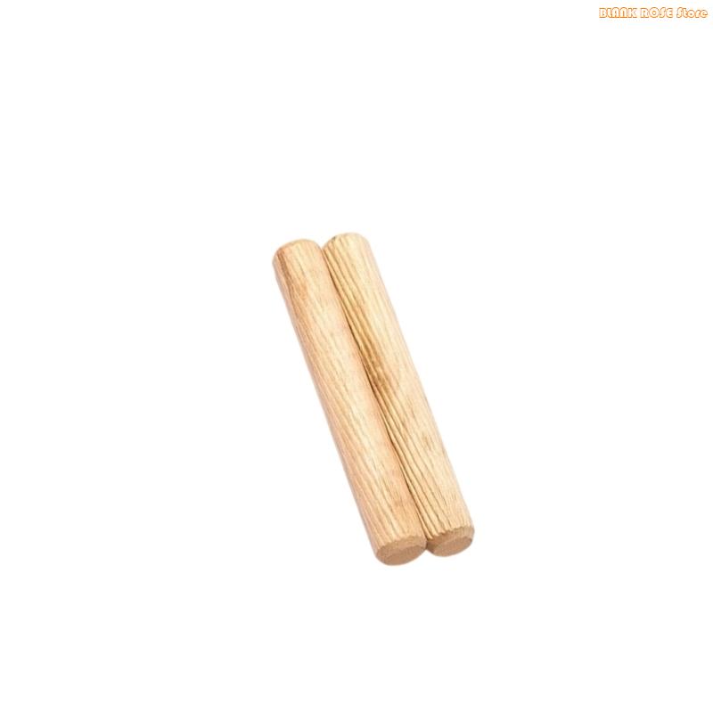 K1AE 100Pcs Woodworking Doweling Jig Round Fluted Wooden Plug Dowel Pin Rod Locator Furniture Fitting 6mm 10mm 10mm