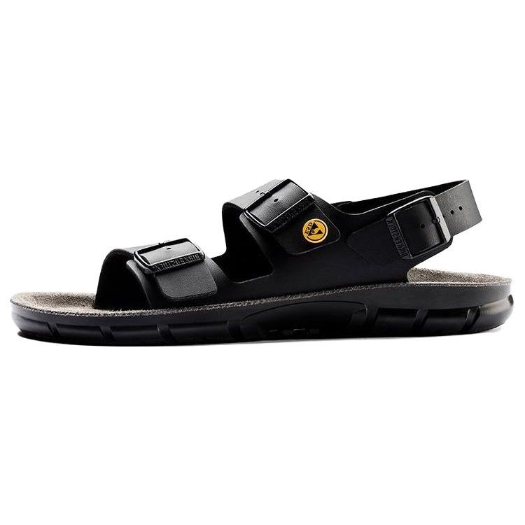 Birkenstock PU Comfortable Casual Versatile Breathable Beach Sandals Unisex sandals Black 0500588 36