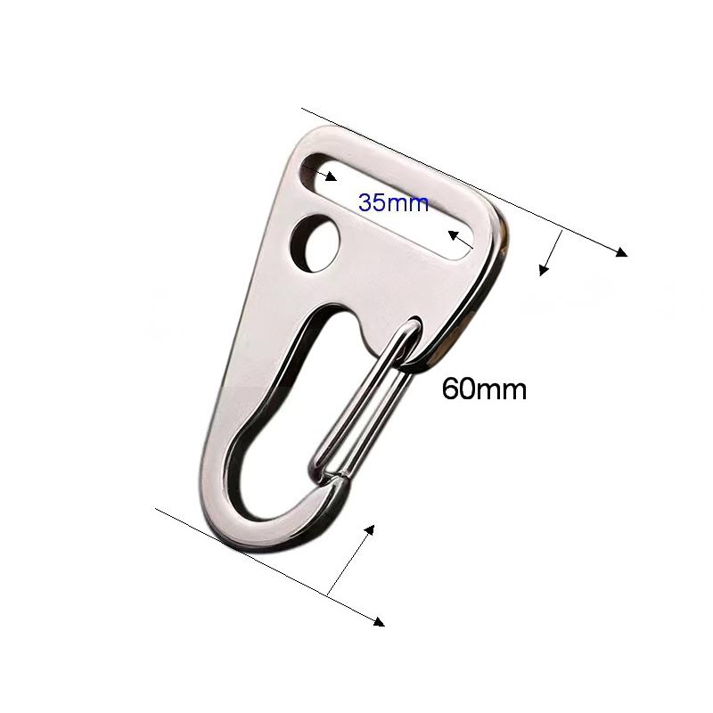 Adlermaul Schnapphaken Edelstahl 1 3er Pack Starker Karabinerverschluss für Outdoor Kletter Wanderausrüstung