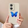 For Vivo Y03 4G Phone Case Butterfly Cute Cat Lightweight Liquid Silicone Camera Protection Back Cover For Vivo Y 03 Funda Shell