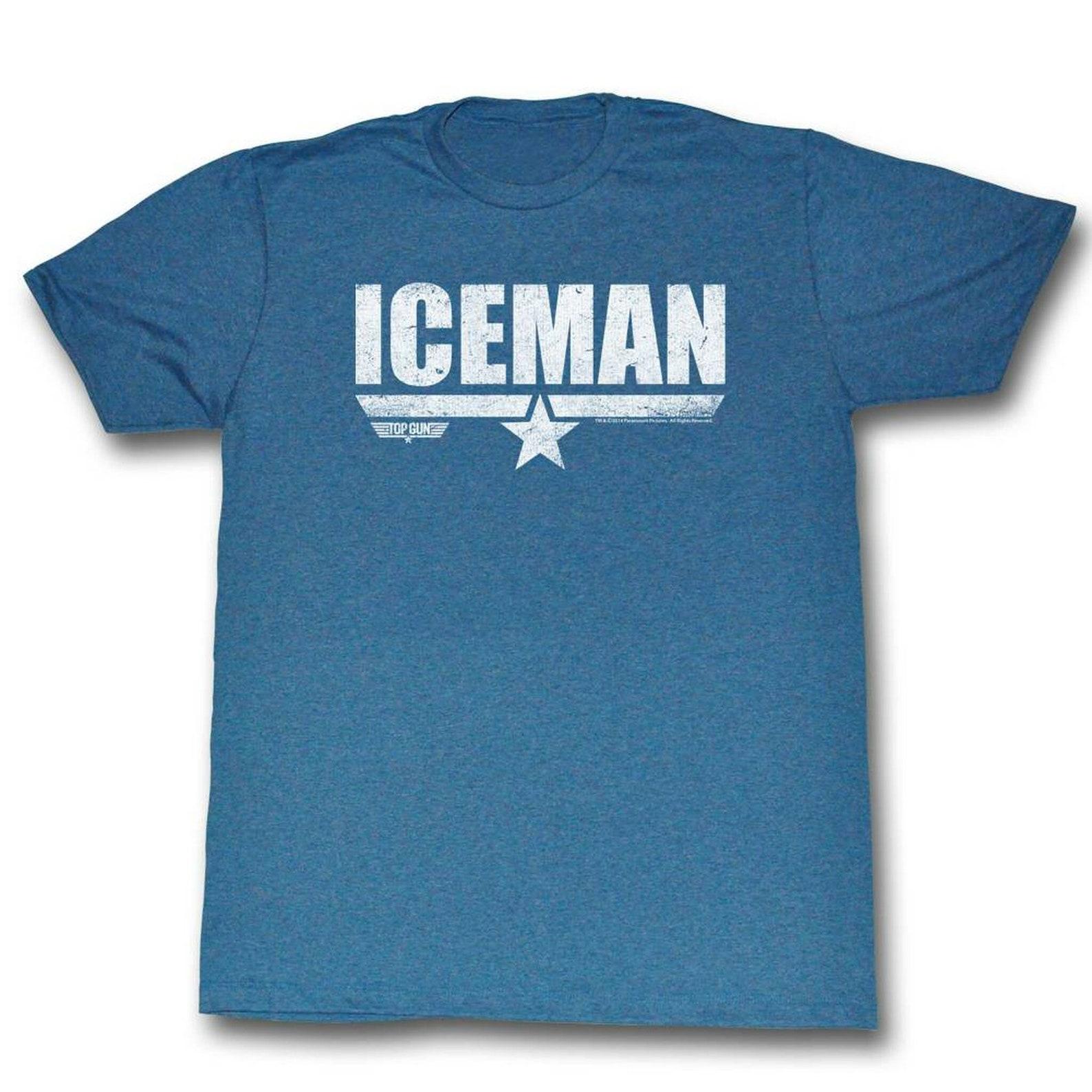 Top Gun Ice Man Navy Heather Adult T-Shirt M
