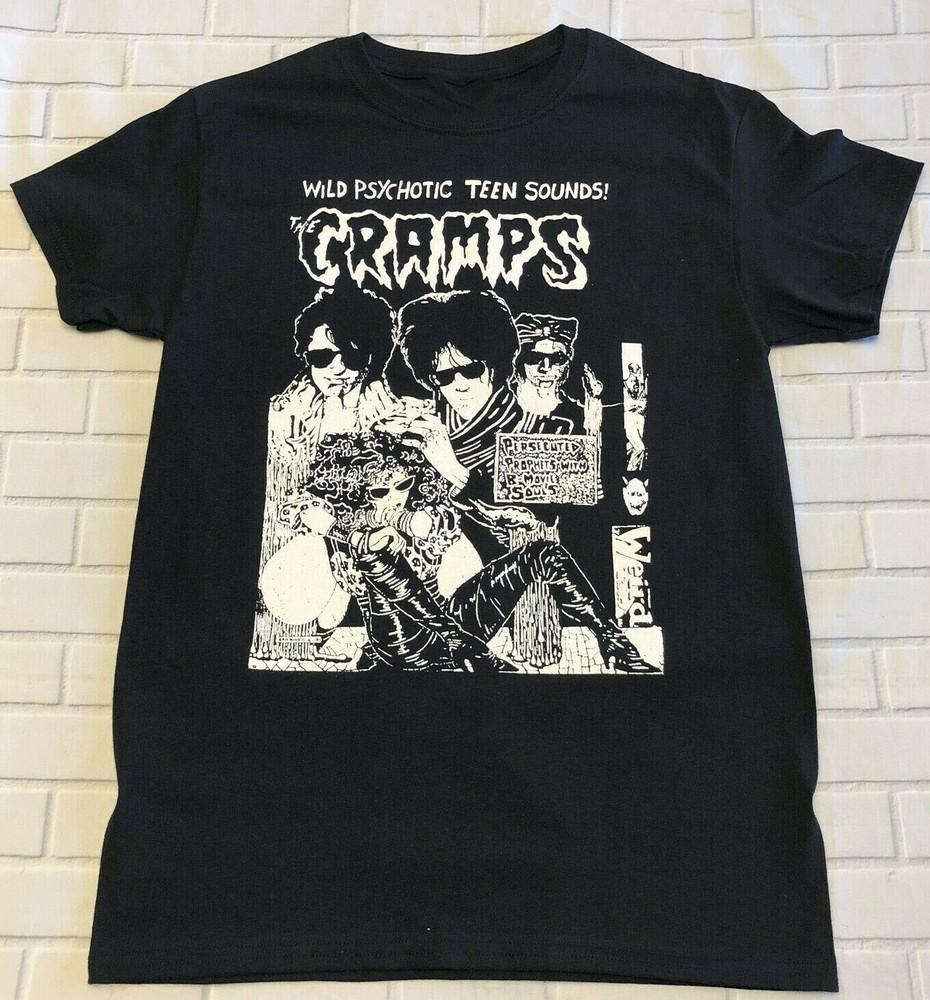 The Cramps Wild Psychotic Teen Sounds Cotton Black Men All Size T-Shirt Unisex T-Shirt XXXXL