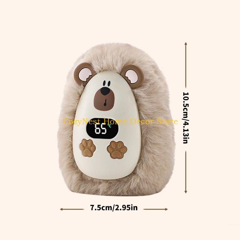 92MF Cartoon Plush Hand Warmer Electric Warmer with 3 Heat Level Fast Heating Device