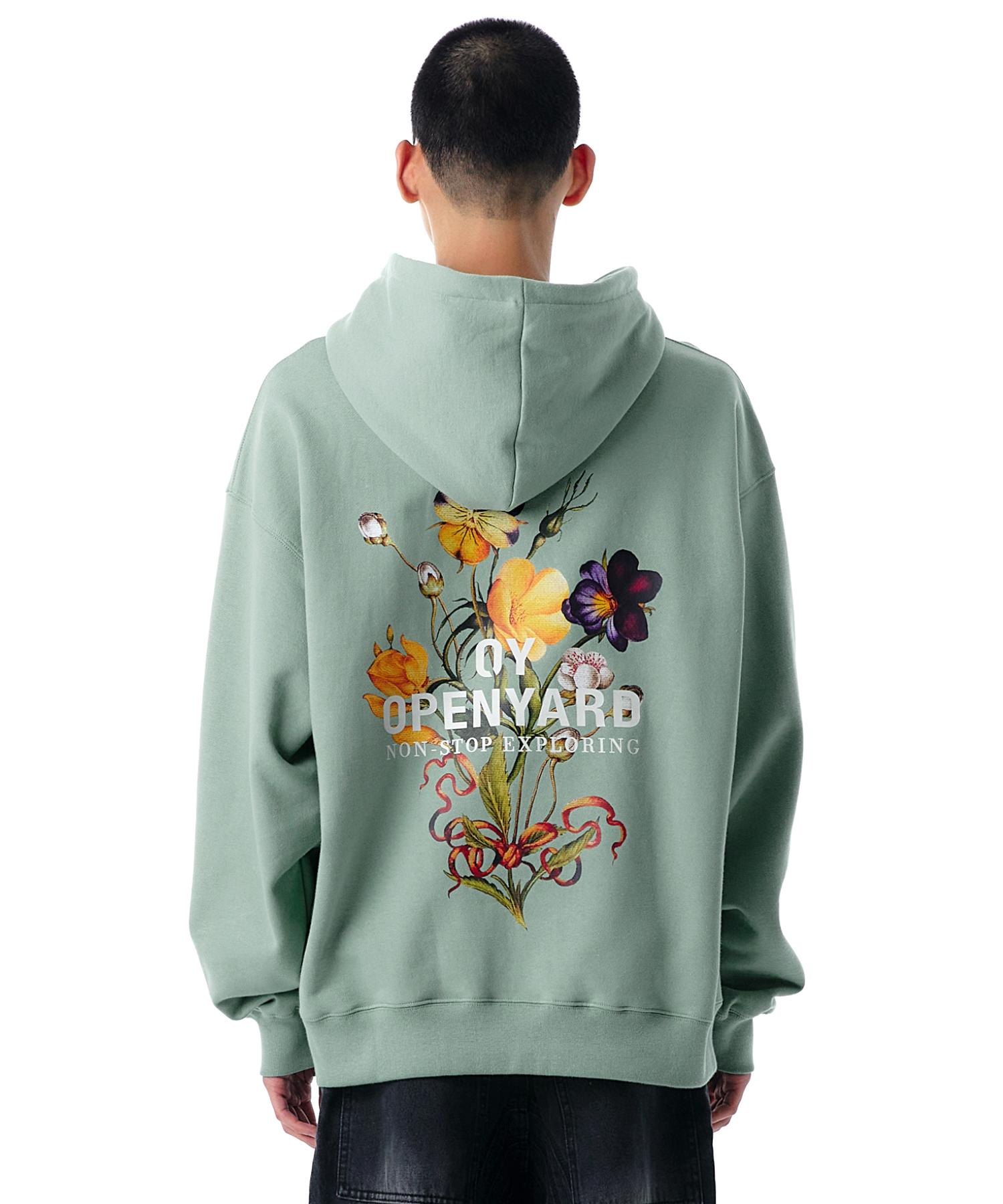 Oy Vintage Flower Logo Hoodie-Mint 1 Size