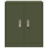 Storage Cabinet Olive Green 60 X 40 X 70 Cm Steel