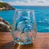 Sea Turtle Glass Tumbler, Ocean Theme Drinking Mug, Borosilicate Tea Cup for Coffee Juice, Beach Gift for Nature Lovers