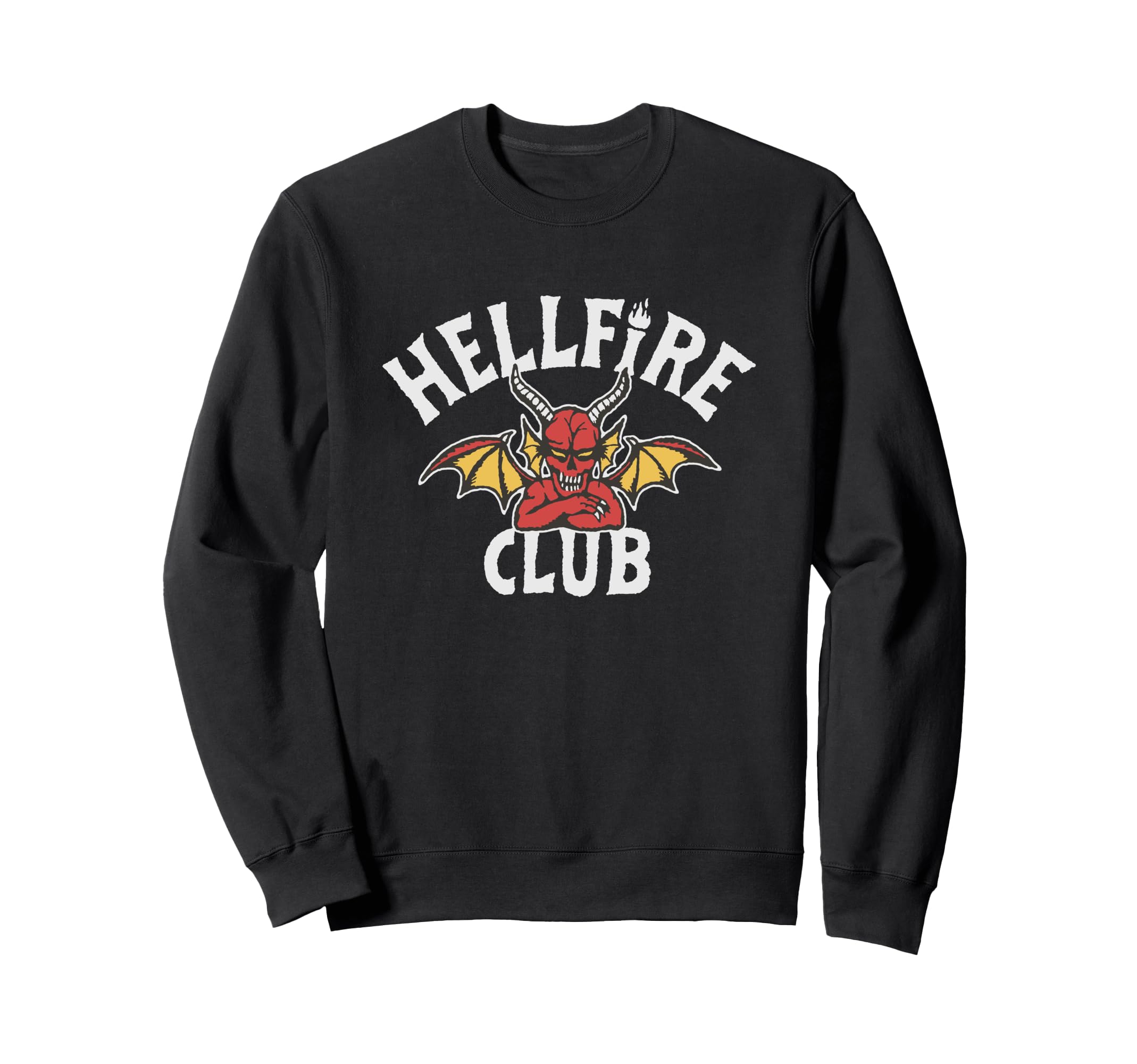

Stranger Things Hellfire Club Red Demon Badge Sweatshirt чорний