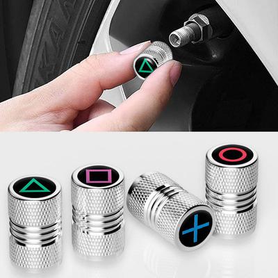 4 adet evrensel araba jant lastik kök hava valfi kapakları oyun tasarımı için kapakları arabalar bisiklet ve bisiklet kamyonları dekor oyuncular için hediye araba Styling