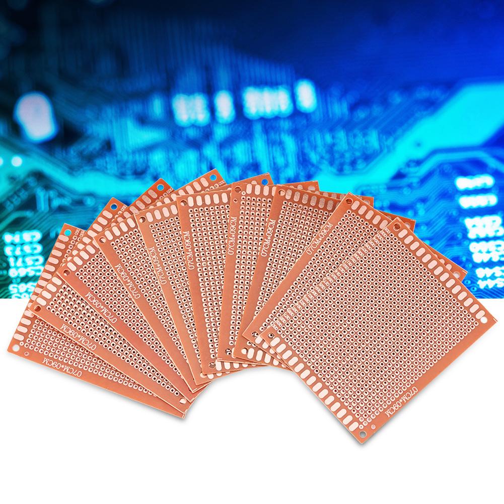 10 pcs set 7x9cm DIY Prototype Single Sided PCB Universal Circuit Board